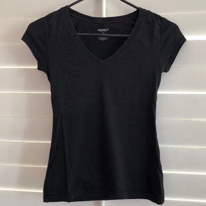 [5 for $25] Vneck Black short sleeve shirt